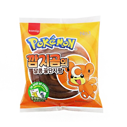 삼립 포켓몬빵 깜지공의 달콤 꿀단지팡 90g