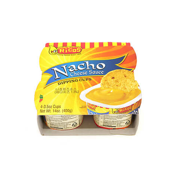 리코스 나쵸 치즈 소스 400g(100gX4P) 1팩