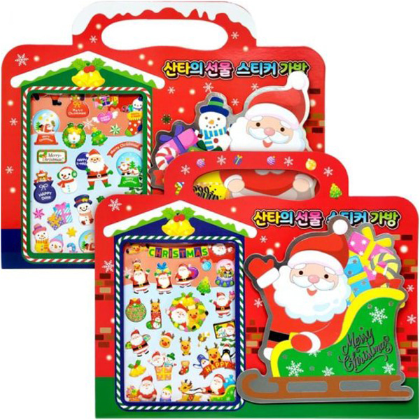 산타의선물 스티커 가방 X 10개 1묶음