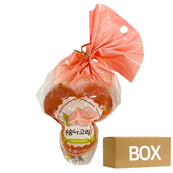 건영푸드 복숭아 코리아 180g(60gx3구) X 20개 1박스 / 쿄호 포도 거봉 젤리