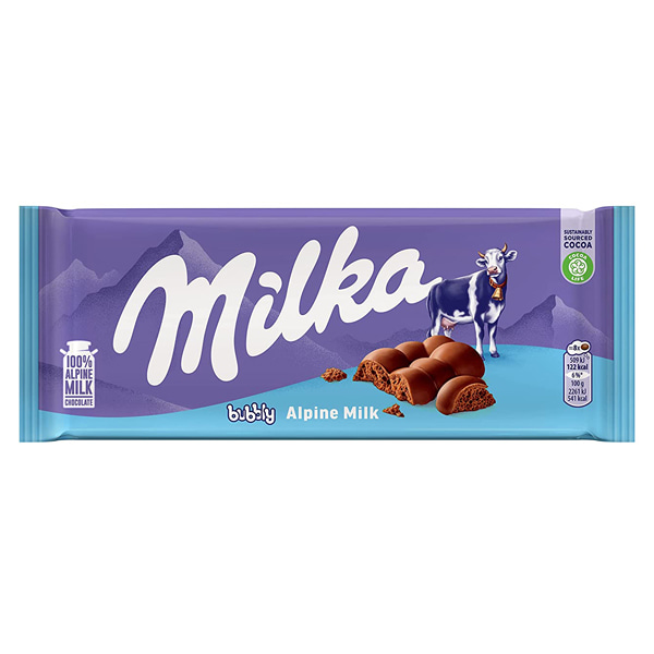 밀카 버블리 100g X 13개 1곽 / 몬델리즈 에어 초콜릿