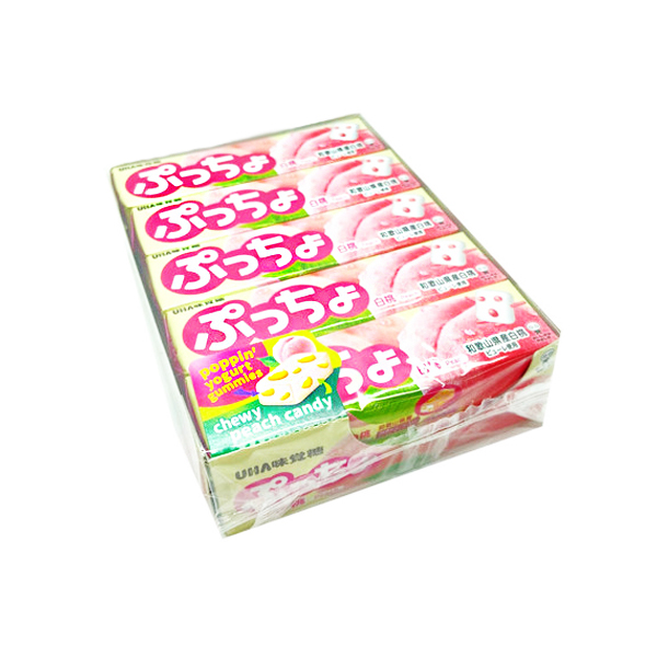 푸쵸 스틱 캔디 피치 50gx10개입 1곽 / 일본수입사탕