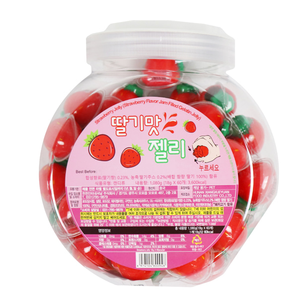 이멕스 윈윈 딸기맛 젤리 18gX60개 1통 / 상큼달콤 시럽제리 귀여운간식