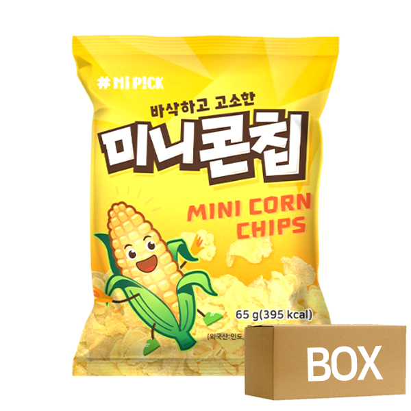 미픽 미니콘칩 오리지널 65gX20봉 1박스 / 담백한 간식 아이과자