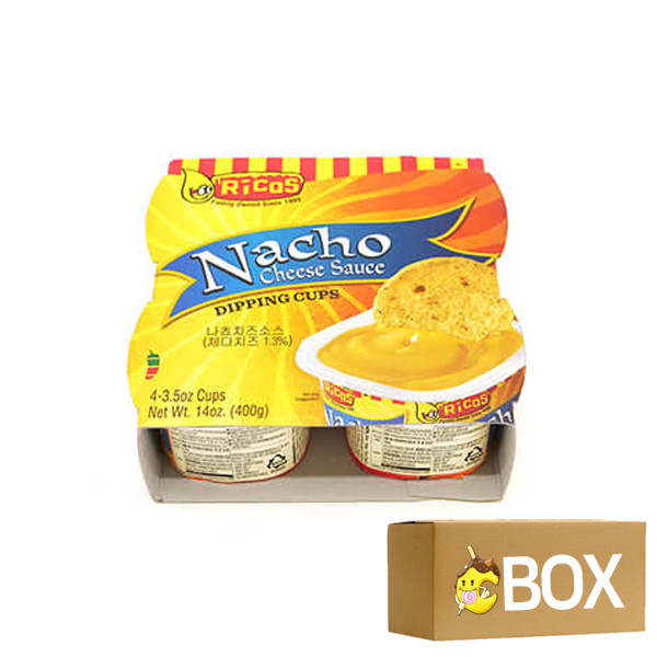 리코스 나쵸 치즈 소스 400g(100gX4P) X 12팩 1박스