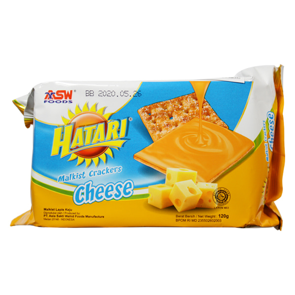 하타리 말키스트 크래커 치즈맛 과자 120gX6개 1묶음