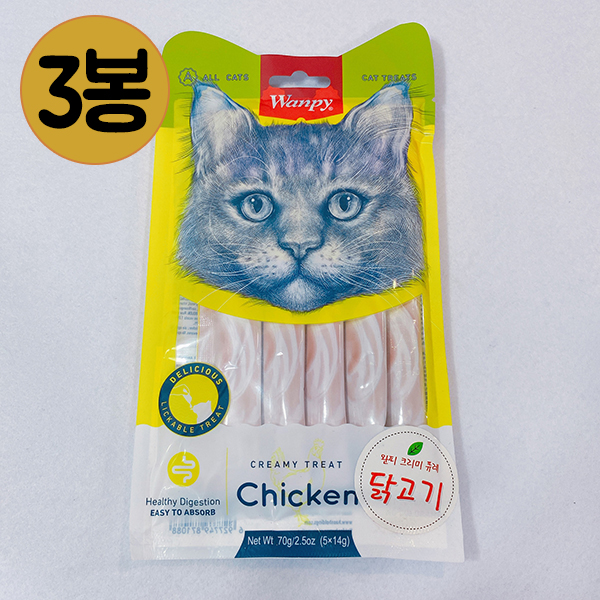 (고양이) 완피 캣스틱 치킨 70g