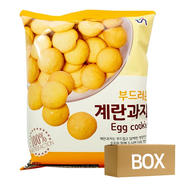 신흥제과 계란쿠키 80g 20봉 1박스