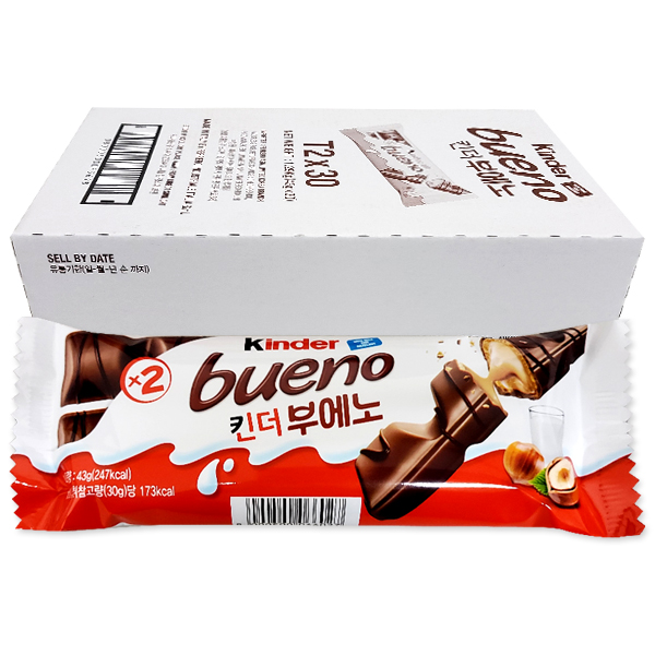 매일유업 킨더 부에노 초콜릿 (2T) 43g x 30개입 1곽