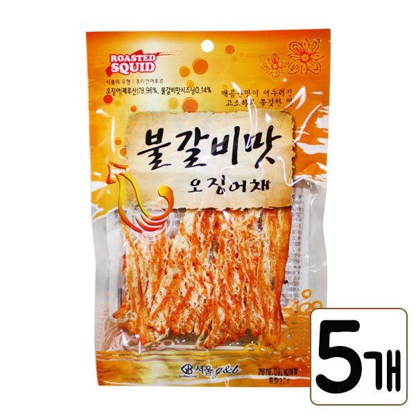 서울 불갈비맛 오징어 채 32g x 5봉지