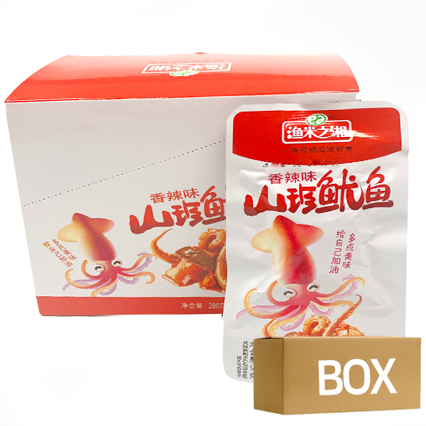 산진우어 향라웨이 14g X 20개 X 20곽 1박스/ 마라 매운 간식 중국식품 틱톡중국음식