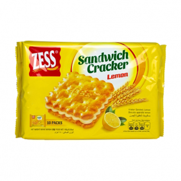 제스 샌드위치 크래커 레몬맛 180g / 말레이시아 비스킷