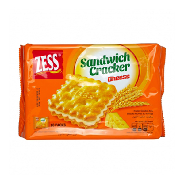 제스 샌드위치 크래커 치즈맛 180g / 말레이시아 비스킷