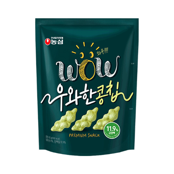 농심 우와한콩칩 42g 1봉